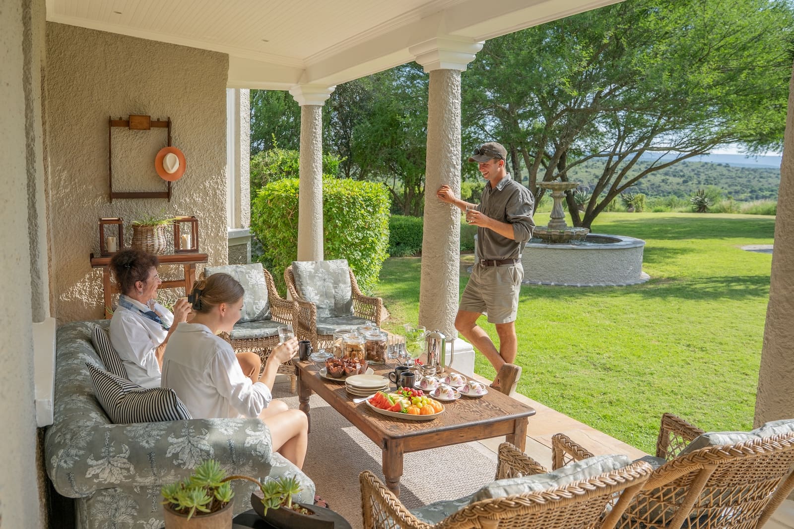 KWANDWE PRIVATE GAME RESERVE – Uplands Homestead – Veranda – Tea Time 7