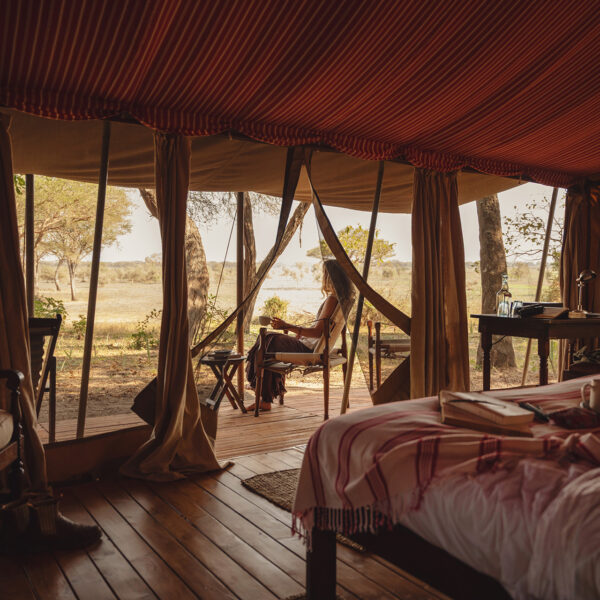 nomad tanzania chada, katavi tents exceptional views