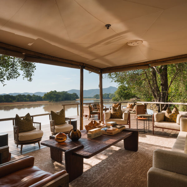the bushcamp company chindeni bushcamp main area lounge & deck 3