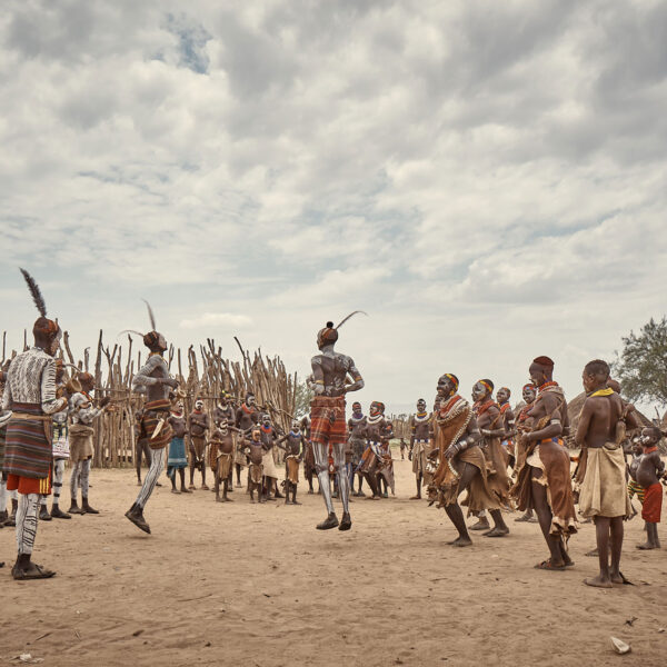 Members of the Kara Tribe gathered to dance in their traditional attire and body paint